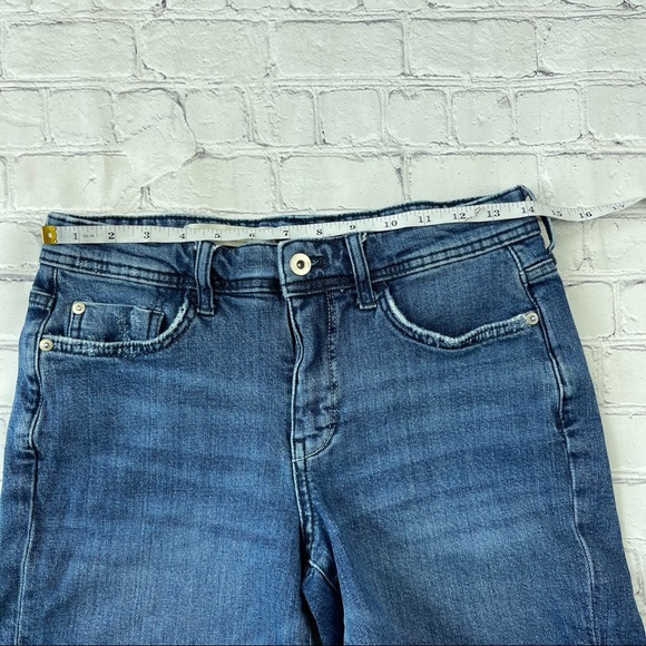 Pilcro and Letterpress Anthropology High-Rise Slim Boyfriend Denim Shorts 27 - Picture 10 of 15